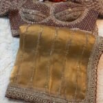 Designer Silk Saree with Heavy Embellished Blouse