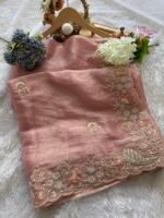 Baby Pink saree, party wear, wedding wear